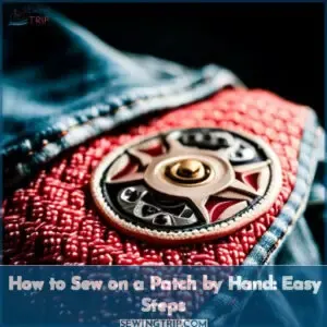 how to sew on a patch by hand
