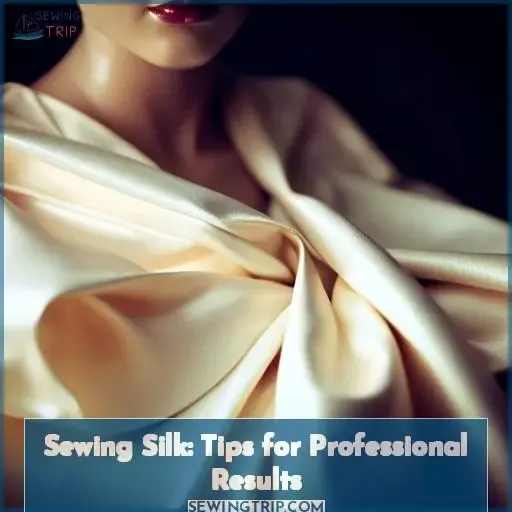 how to sew silk