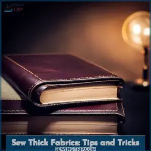 how to sew something thick