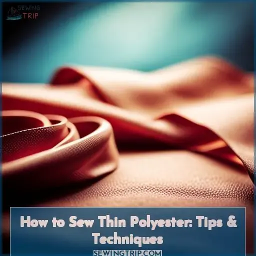 how to sew thin polyester