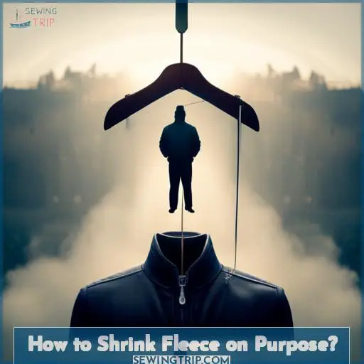 How to Shrink Fleece on Purpose