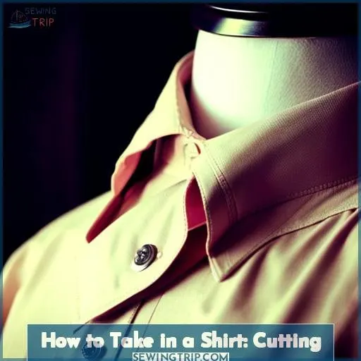 How to Take in a Shirt: Cutting