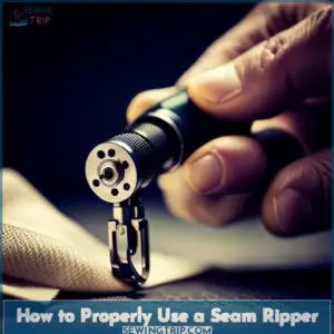 how to use a seam ripper properly