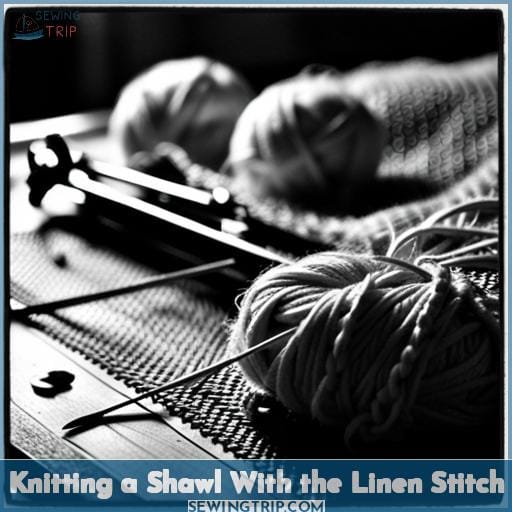 Knitting a Shawl With the Linen Stitch
