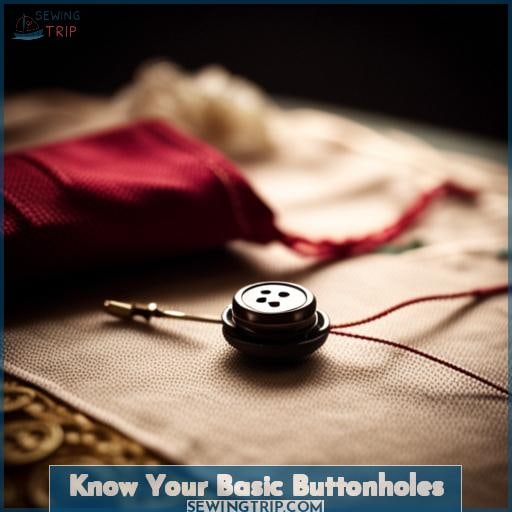 Know Your Basic Buttonholes