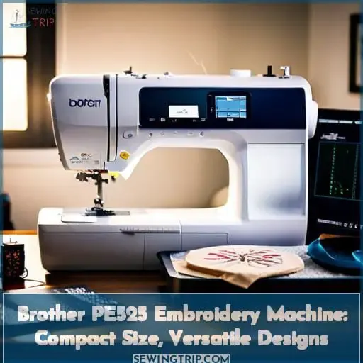 Brother PE525 Embroidery Machine Compact Size, Versatile Designs