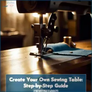 making a sewing table