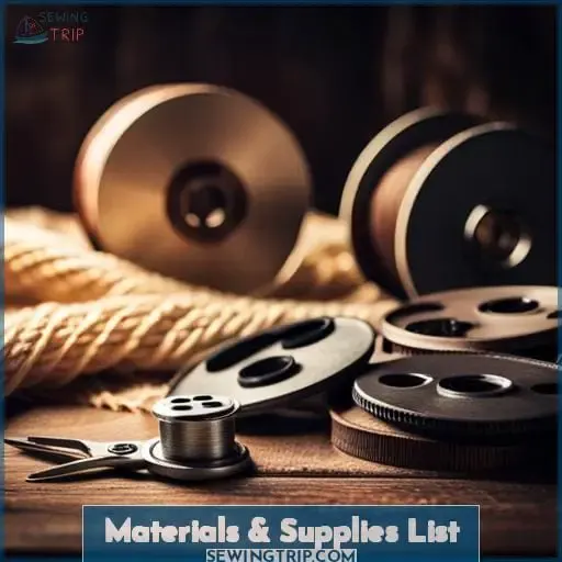 Materials & Supplies List
