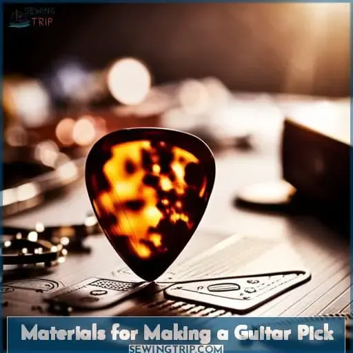 Materials for Making a Guitar Pick