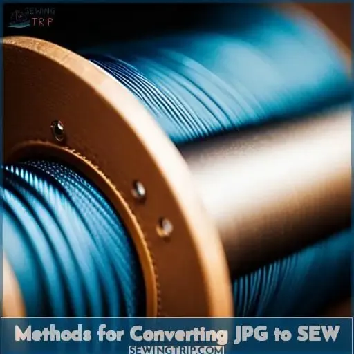Methods for Converting JPG to SEW