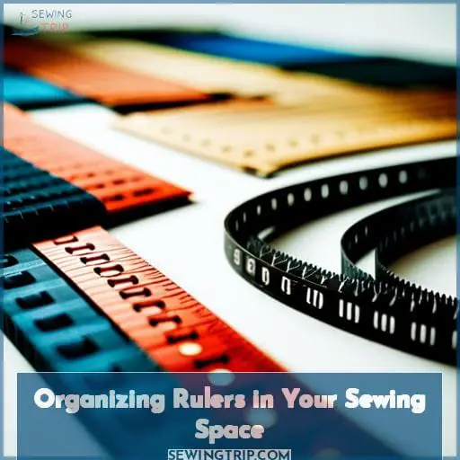 Organizing Rulers in Your Sewing Space