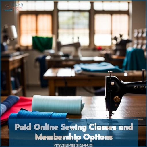 Paid Online Sewing Classes and Membership Options
