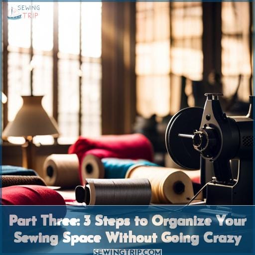 Part Three: 3 Steps to Organize Your Sewing Space Without Going Crazy