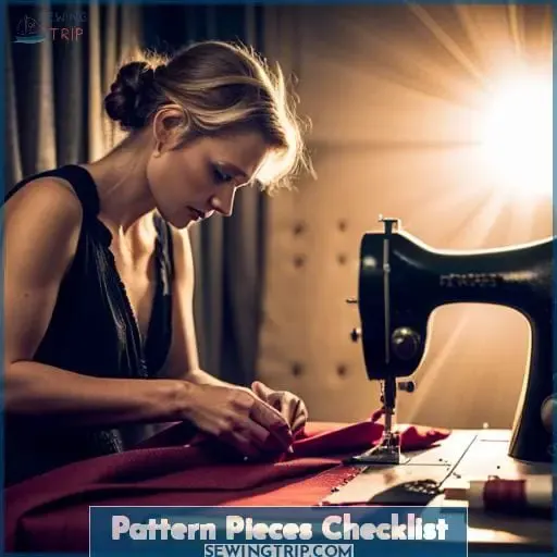 Pattern Pieces Checklist