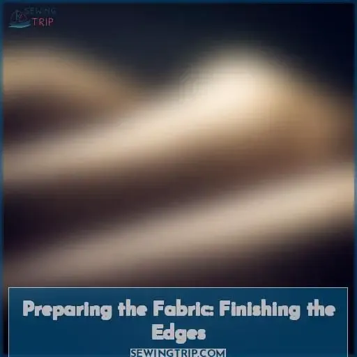 Preparing the Fabric: Finishing the Edges