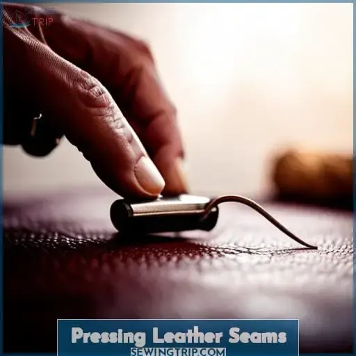 Pressing Leather Seams