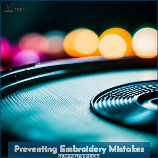 Preventing Embroidery Mistakes