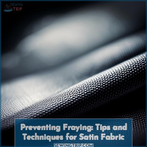 Preventing Fraying: Tips and Techniques for Satin Fabric