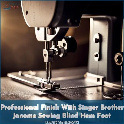 Professional Finish With Singer Brother Janome Sewing Blind Hem Foot
