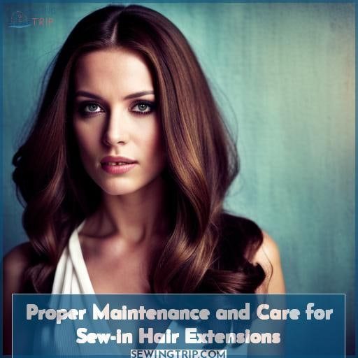 Proper Maintenance and Care for Sew-in Hair Extensions