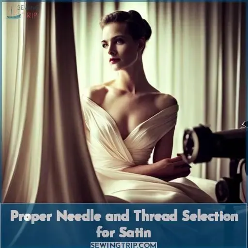 Proper Needle and Thread Selection for Satin