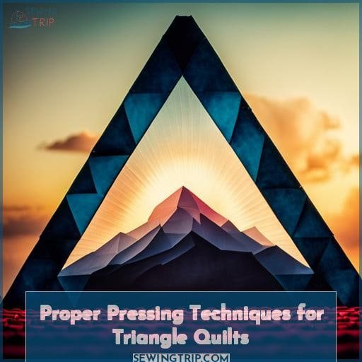 Proper Pressing Techniques for Triangle Quilts