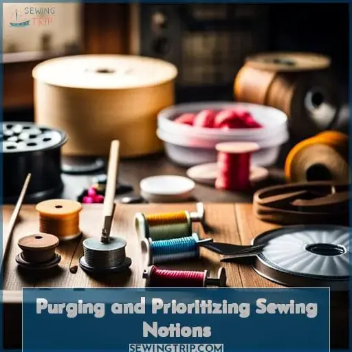 Purging and Prioritizing Sewing Notions
