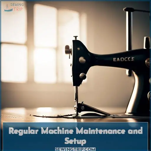 Regular Machine Maintenance and Setup