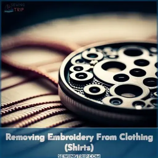 Removing Embroidery From Clothing (Shirts)