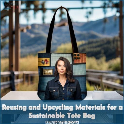Reusing and Upcycling Materials for a Sustainable Tote Bag