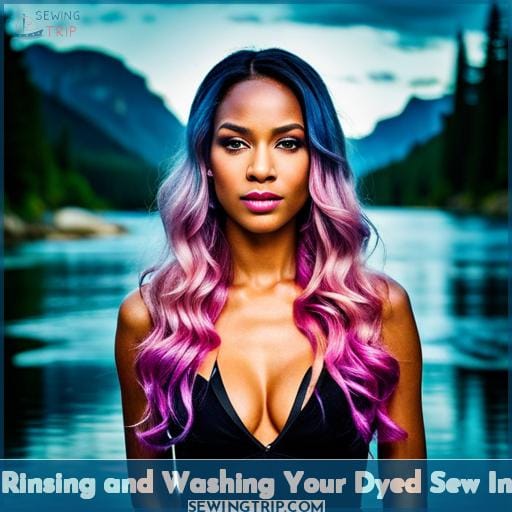 Rinsing and Washing Your Dyed Sew In
