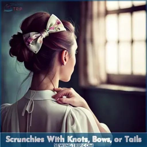 Scrunchies With Knots, Bows, or Tails