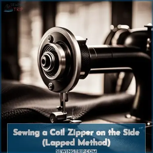 Sewing a Coil Zipper on the Side (Lapped Method)