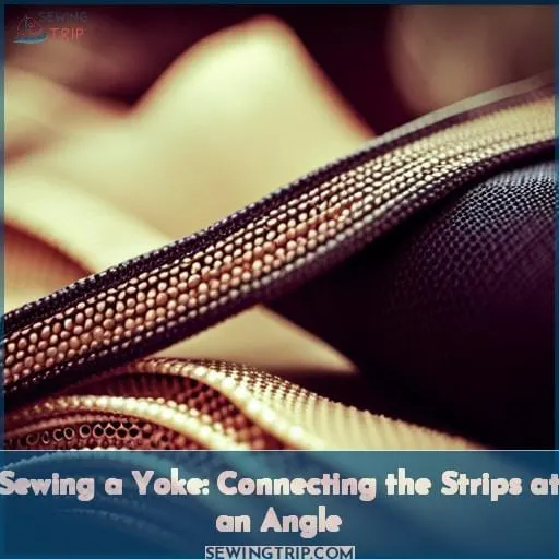 Sewing a Yoke: Connecting the Strips at an Angle