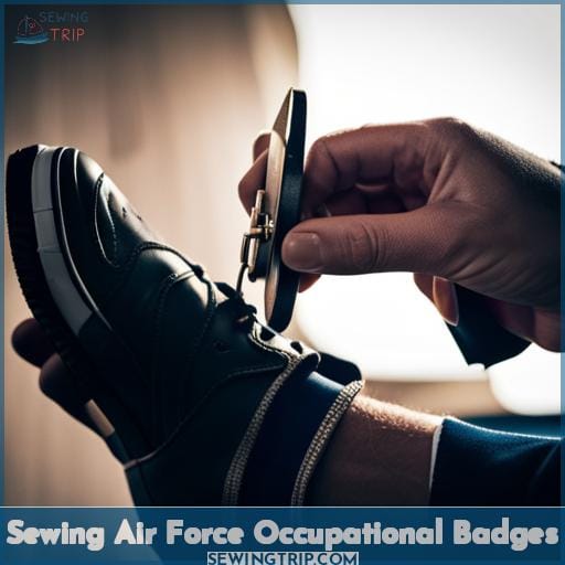 Sewing Air Force Occupational Badges