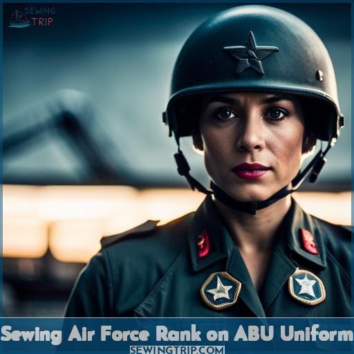 Sewing Air Force Rank on ABU Uniform