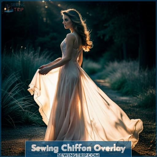 Sewing Chiffon Overlay