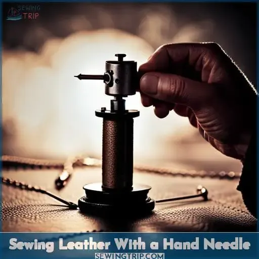 Sewing Leather With a Hand Needle