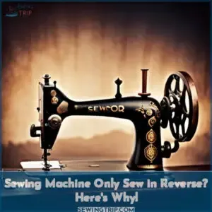 sewing machine only sew in reverse
