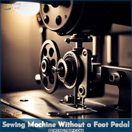 Sewing Machine Without a Foot Pedal