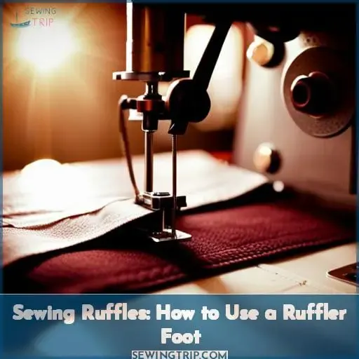 sewing ruffles ruffler foot
