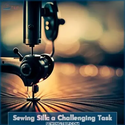 Sewing Silk: a Challenging Task