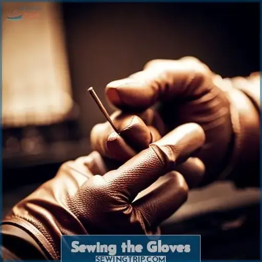Sewing the Gloves