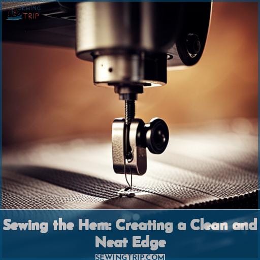 Sewing the Hem: Creating a Clean and Neat Edge