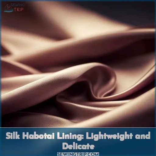 Silk Habotai Lining: Lightweight and Delicate