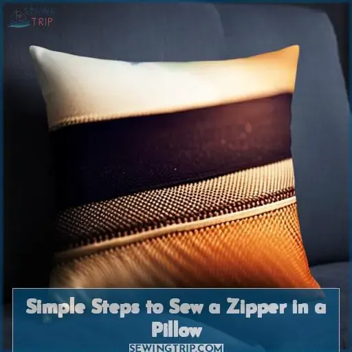 Simple Steps to Sew a Zipper in a Pillow
