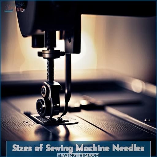 Sizes of Sewing Machine Needles