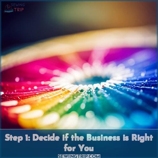 Step 1: Decide if the Business is Right for You