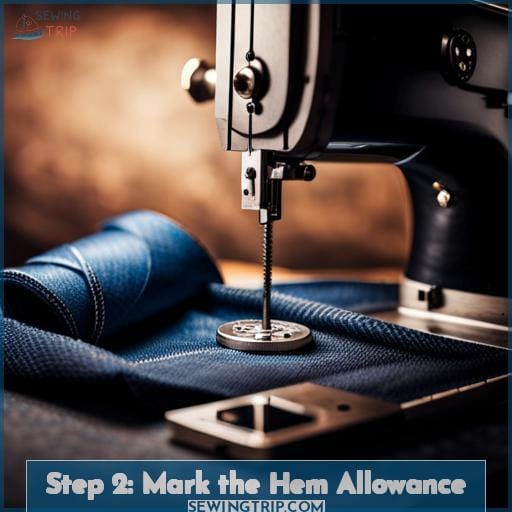 Step 2: Mark the Hem Allowance
