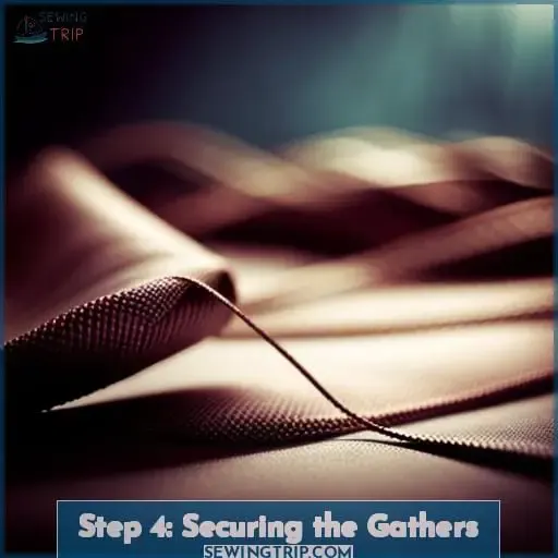 Step 4: Securing the Gathers